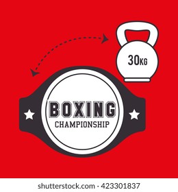 boxing sport design 