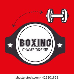boxing sport design 