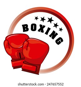 boxing sport design, vector illustration eps10 graphic