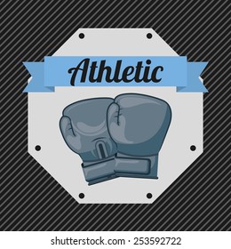boxing sport design, vector illustration eps10 graphic 