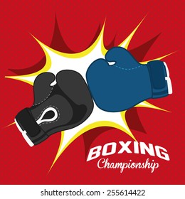 boxing sport design, vector illustration eps10 graphic 