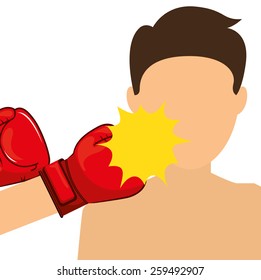 boxing sport design, vector illustration eps10 graphic 