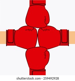 boxing sport design, vector illustration eps10 graphic 