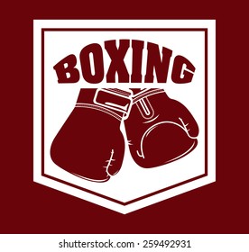 boxing sport design, vector illustration eps10 graphic 