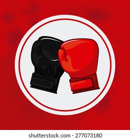 boxing sport design, vector illustration eps10 graphic 