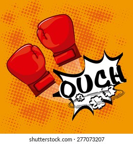 boxing sport design, vector illustration eps10 graphic 