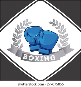 boxing sport design, vector illustration eps10 graphic 