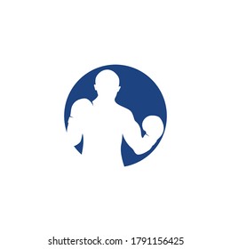 Boxing sport element vector flat design