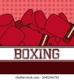 Boxing sport gloves