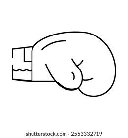 boxing sport line icon vector. boxing sport sign. isolated contour symbol black illustration