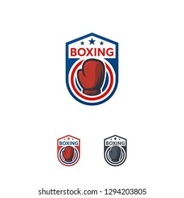 Boxing Sport Logo Designs Badge, Emblem Championship Vector