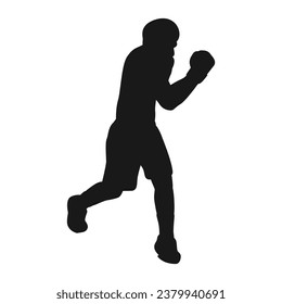 boxing sport person icon vector illustration design