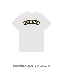 boxing sport text t shirt vector illustration template design