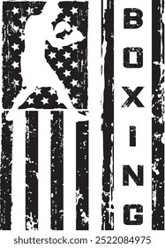 Boxing, Sports, American Flag, Champion, Boxing Gloves, Championship, Game, Team, Dad, Vector, Silhouette, Logo