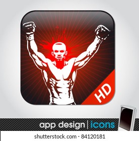 boxing and sports app icon for mobile devices