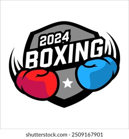 BOXING SPORTS LOGO DESIGN TEMPLATE