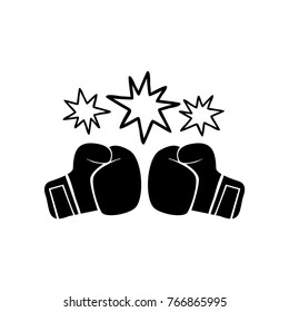 boxing sports vector icon
