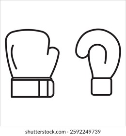 Boxing stock icon outline vector
