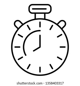 Boxing stopwatch icon. Outline boxing stopwatch vector icon for web design isolated on white background