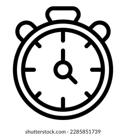 Boxing stopwatch icon outline vector. Boxer fight. Champion box