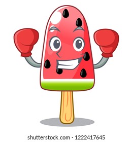Boxing summer watermelon the ice shaped cartoon