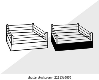Boxing SVG Printable Vector Illustration