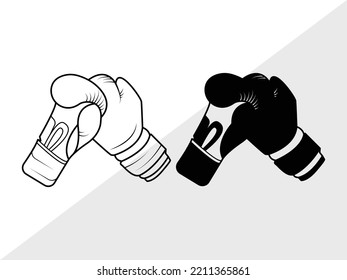 Ilustración de vectores impresos SVG de boxeo