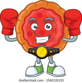 Boxing sweet cherry pie for dessert cake.