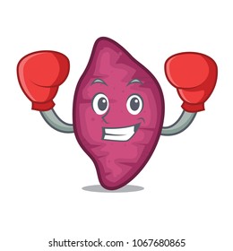 Boxing sweet potato character cartoon