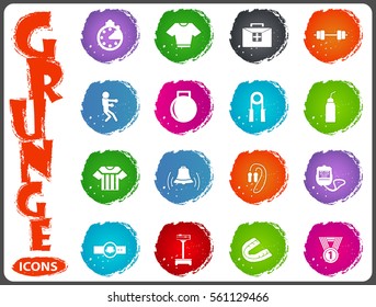 Boxing symbol icon set for web sites and user interface