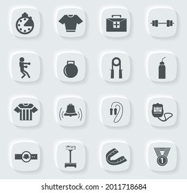 Boxing symbol for web icons