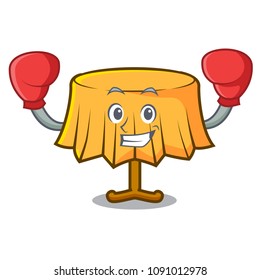 Boxing table cloth character cartoon