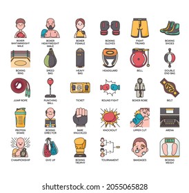 Boxing , Thin Line and Pixel Perfect Icons