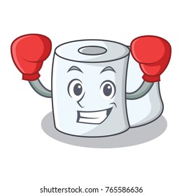 Boxing tissue character cartoon style