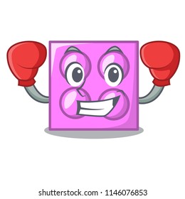 Boxing toy brick character cartoon