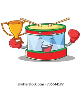 Boxing toy drum character cartoon