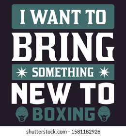 Boxing t-shirt and apparel modern trendy design, typography, print, vector illustration, graphics, vectors