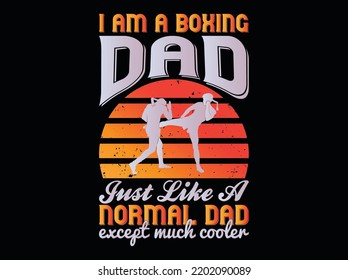 Boxing t-shirt design vector file 