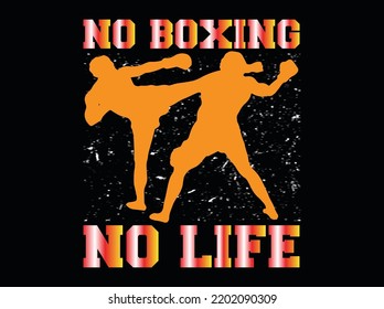 Boxing t-shirt design vector file 