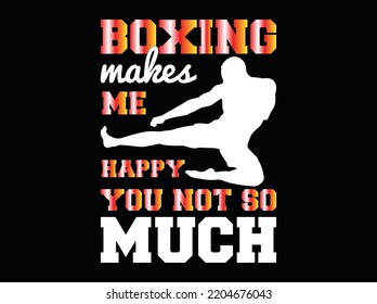 Boxing t-shirt design vector file 