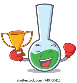 Boxing tube laboratory character cartoon