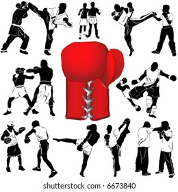 boxing vector