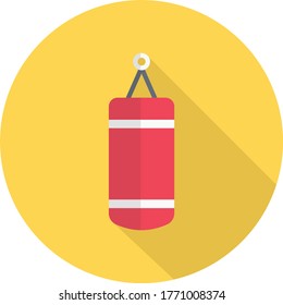 boxing vector flat color icon