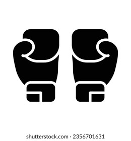Icono De Glifo Vector De Boxeo Para Uso Personal Y Comercial.
