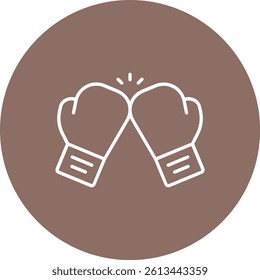Boxing vector icon. Can be used for printing, mobile and web applications.