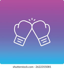 Icono de Vector de boxeo. Se puede utilizar para aplicaciones de impresión, móviles y de Web.
