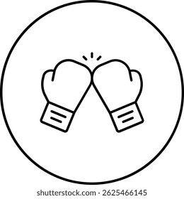 Boxing vector icon. Can be used for printing, mobile and web applications.