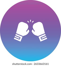 Icono de Vector de boxeo. Se puede utilizar para aplicaciones de impresión, móviles y de Web.