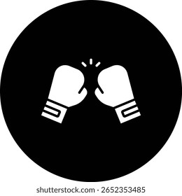Icono de Vector de boxeo. Se puede utilizar para aplicaciones de impresión, móviles y de Web.