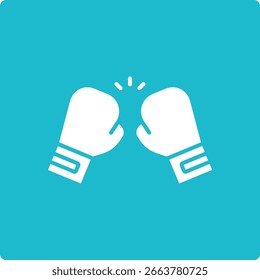 Icono de Vector de boxeo. Se puede utilizar para aplicaciones de impresión, móviles y de Web.